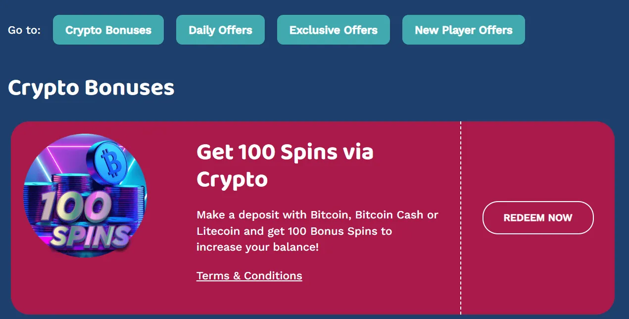 PrimaPlay Casino Bonus Offers